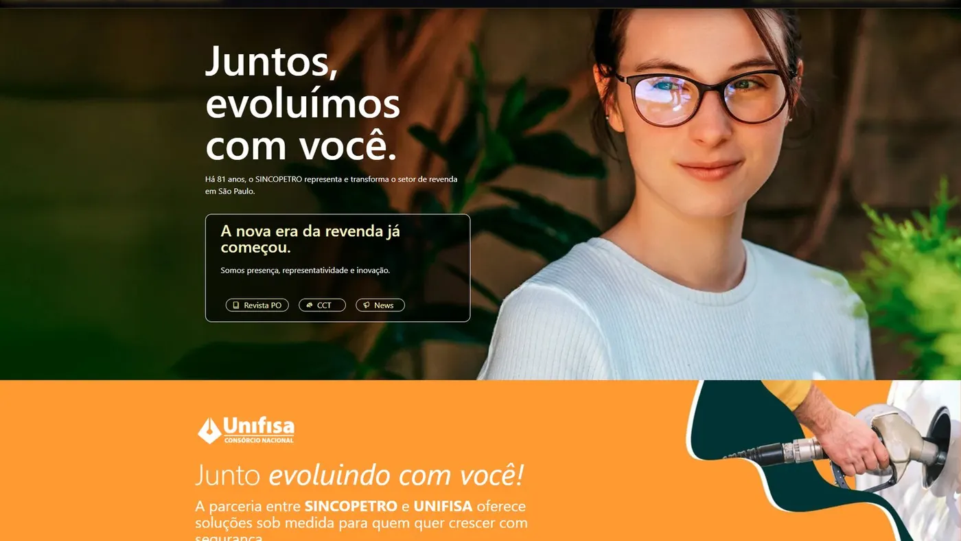 Novo portal do SINCOPETRO