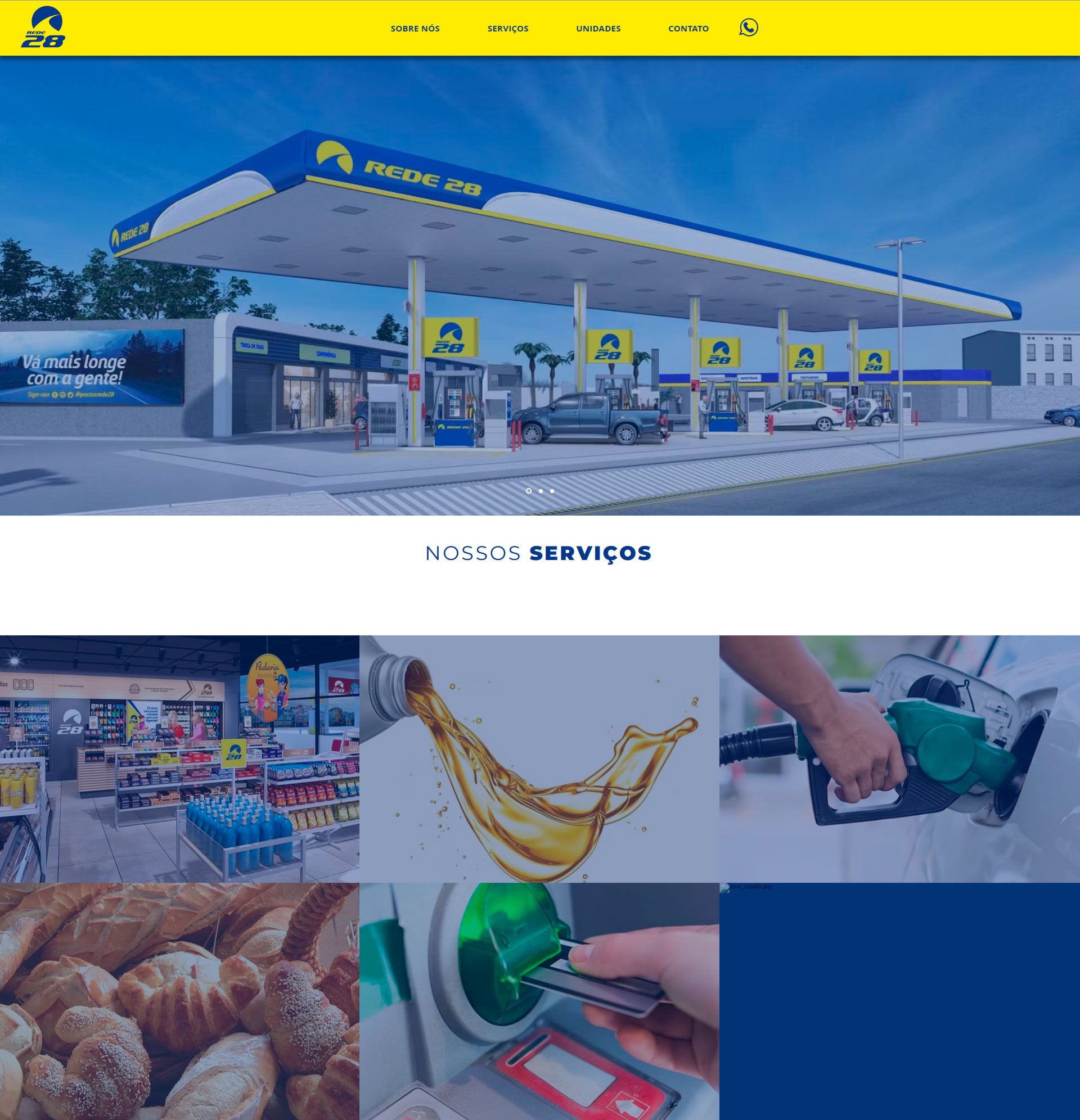 Site antigo Rede 28